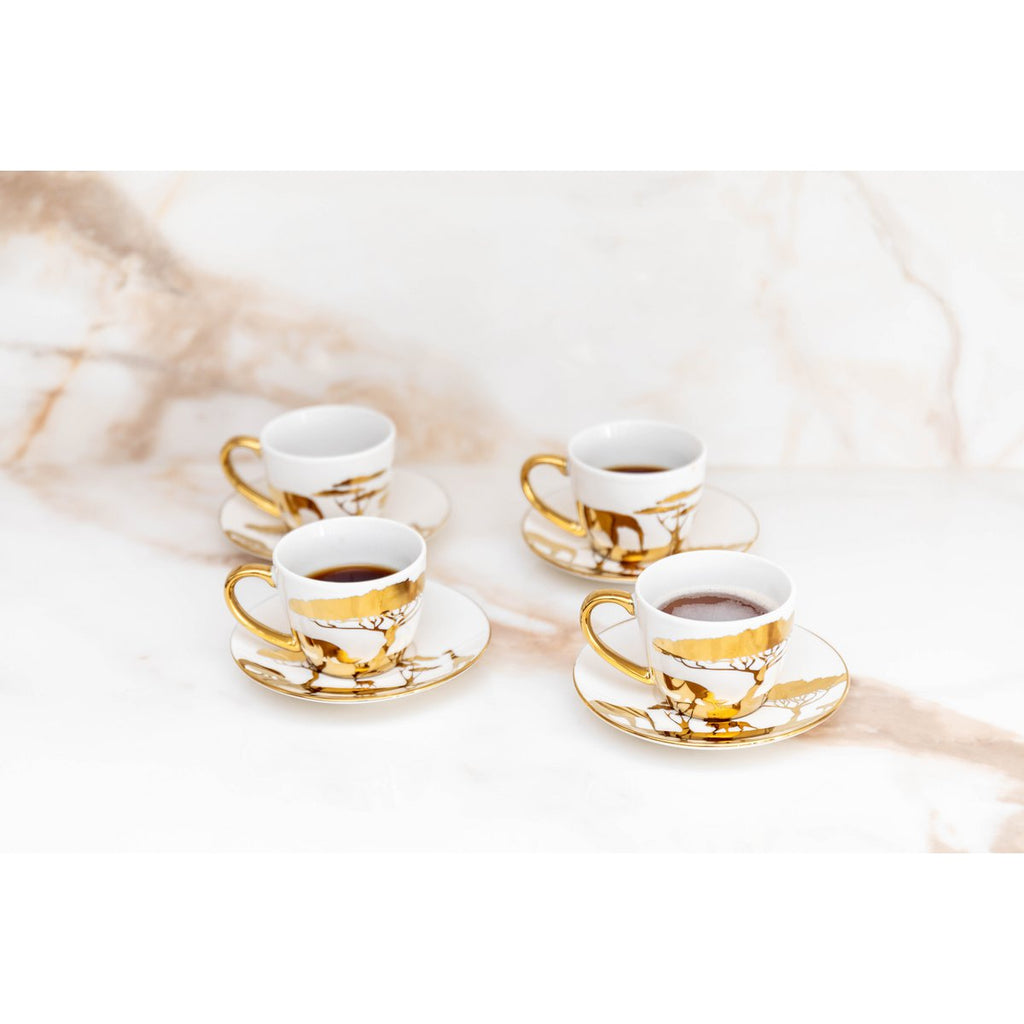 Dorée Savanne Coffee Cups and Subasses - veel van 4