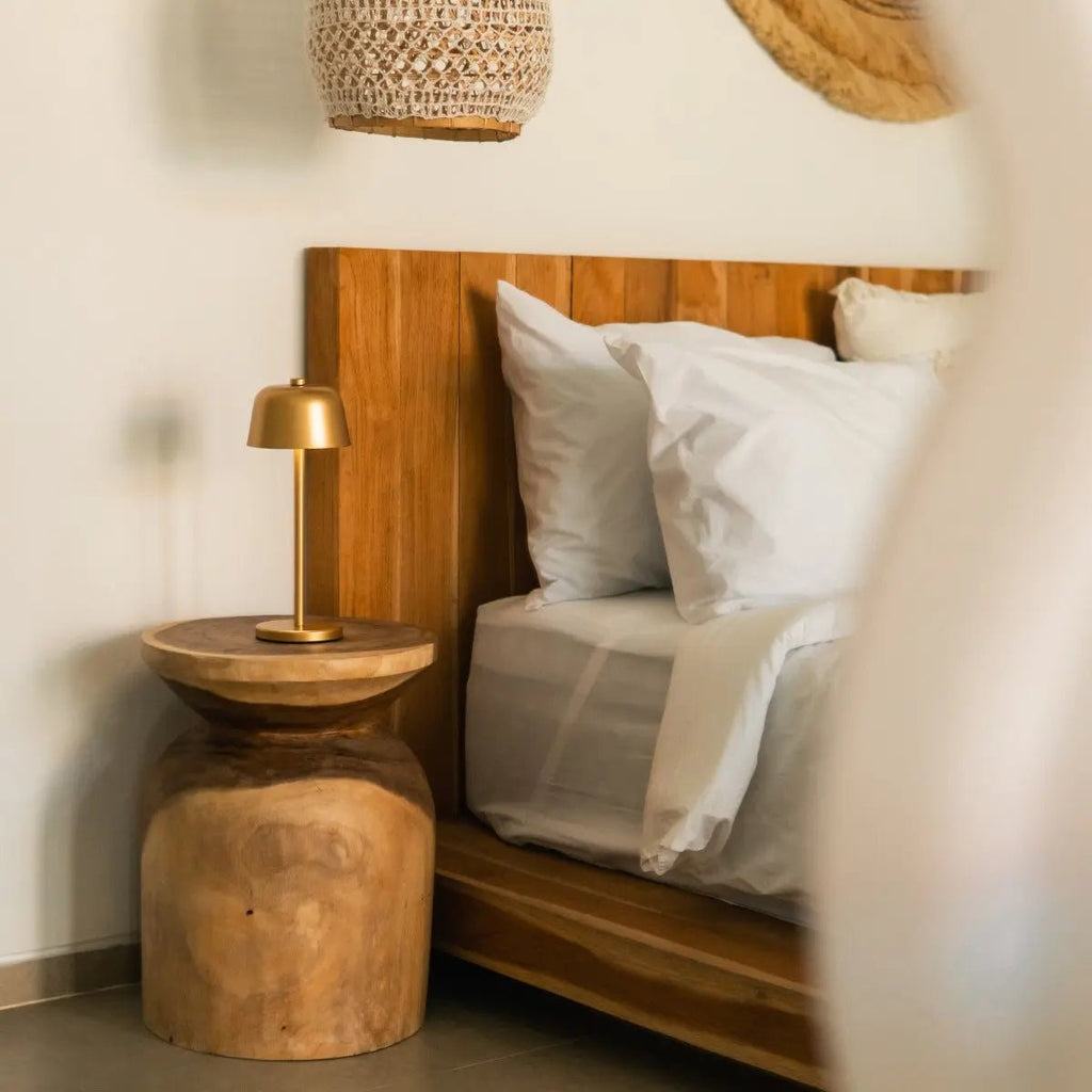 Anton Goud Oplaadbare Tafellamp | Strakke en draadloze verlichting