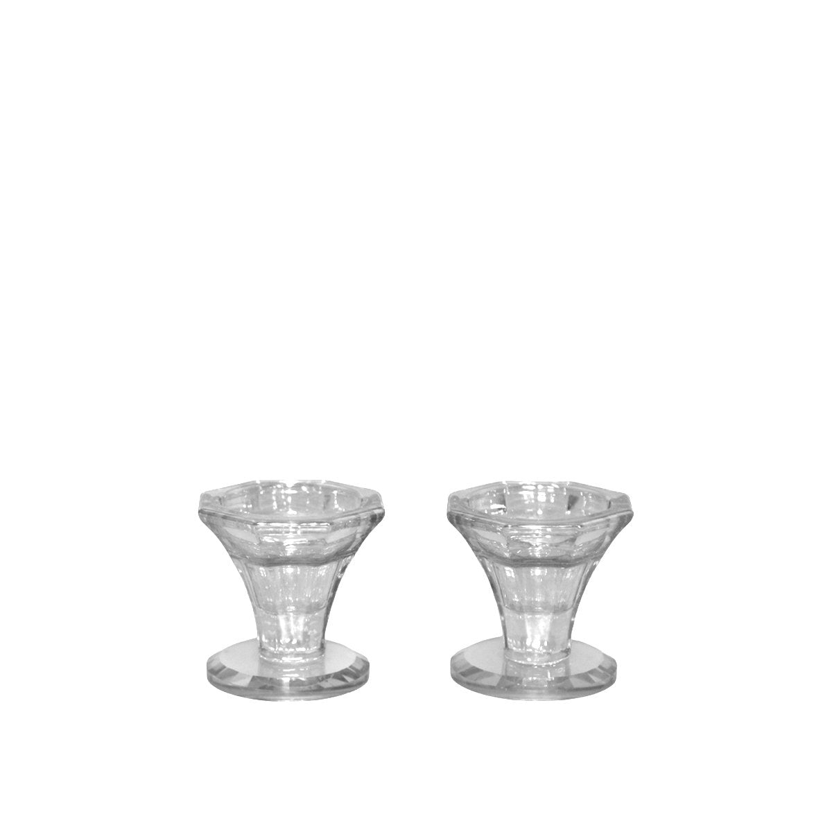 H5.5cm transparante kandelaars - veel 2