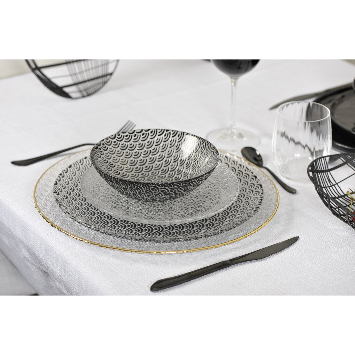 Huisvrouw 24 stuks zwart briljant