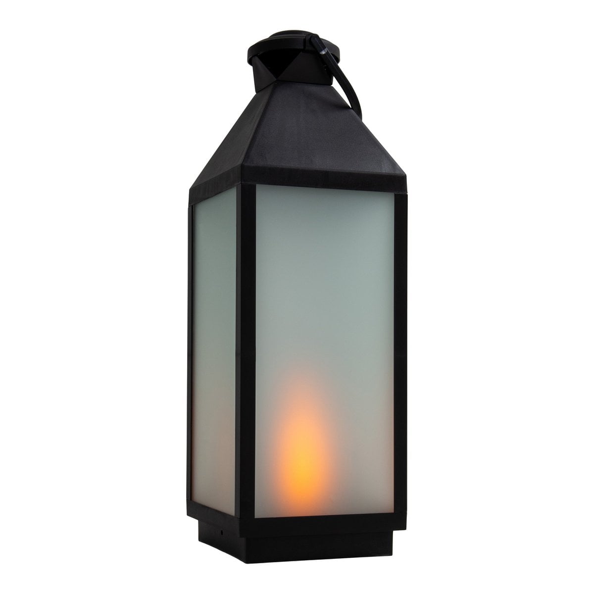 Liv · Glazen decoratielamp — zwart