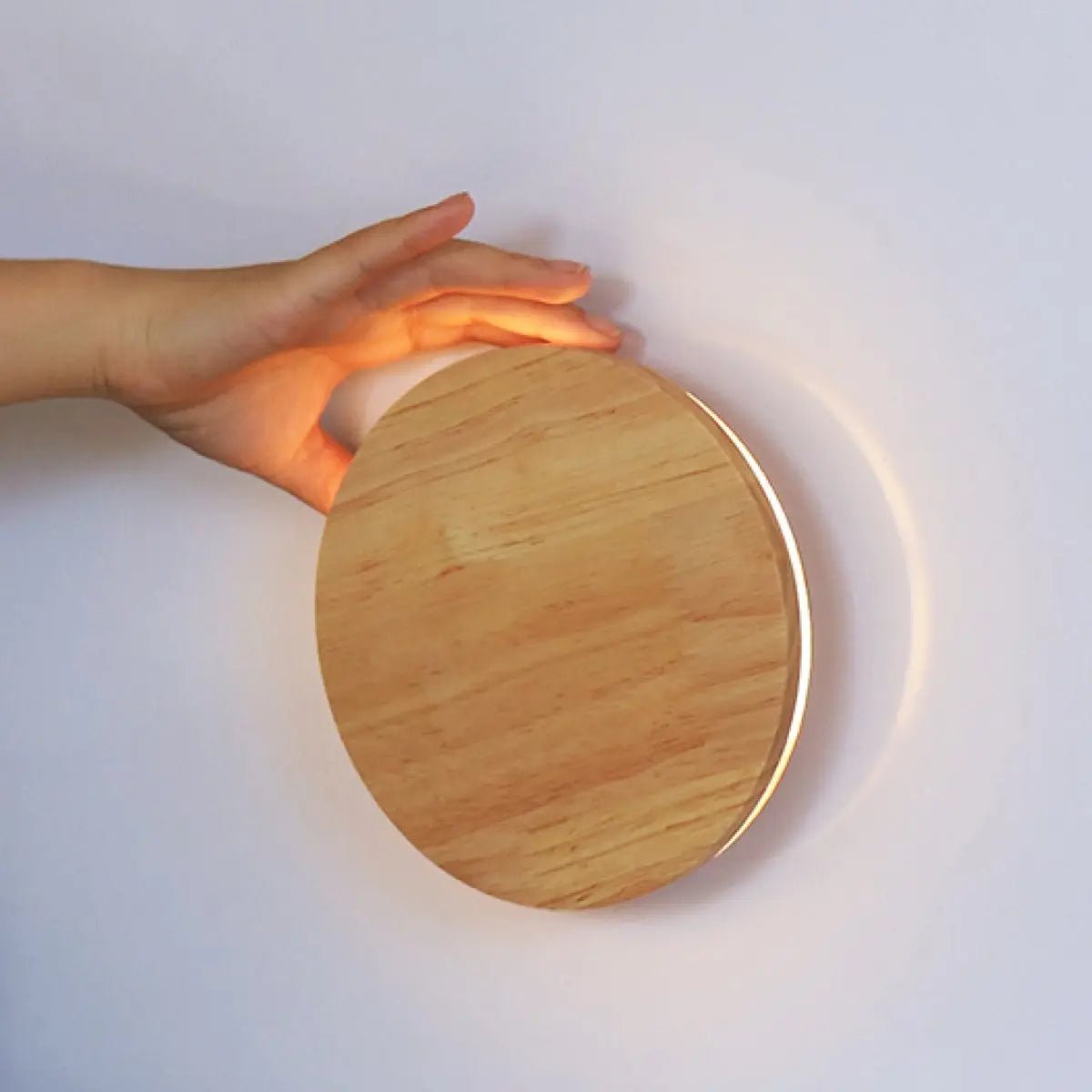 Lou lichtbruine draadloos wandlicht - oplaadbaar en dimbare aanraakregeling - 2700K warm licht