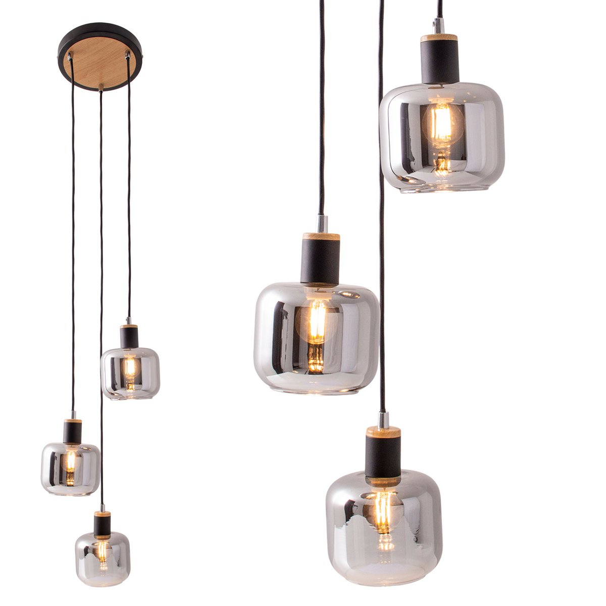 Liv · Metalen plafondlamp — zwart