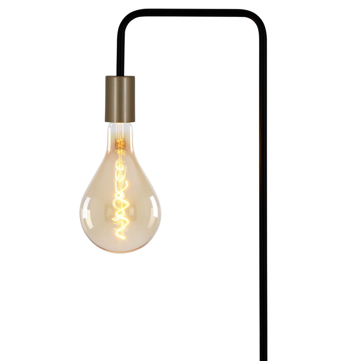 Liv · Houten vloerlamp — zwart