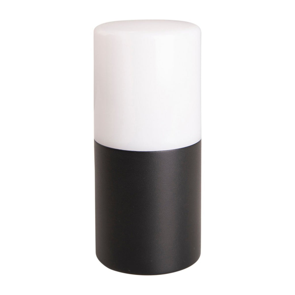 Buiten wandlamp "Torcia" 16,5 cm hoog, gemaakt van metaal en plastic in zwart, E27