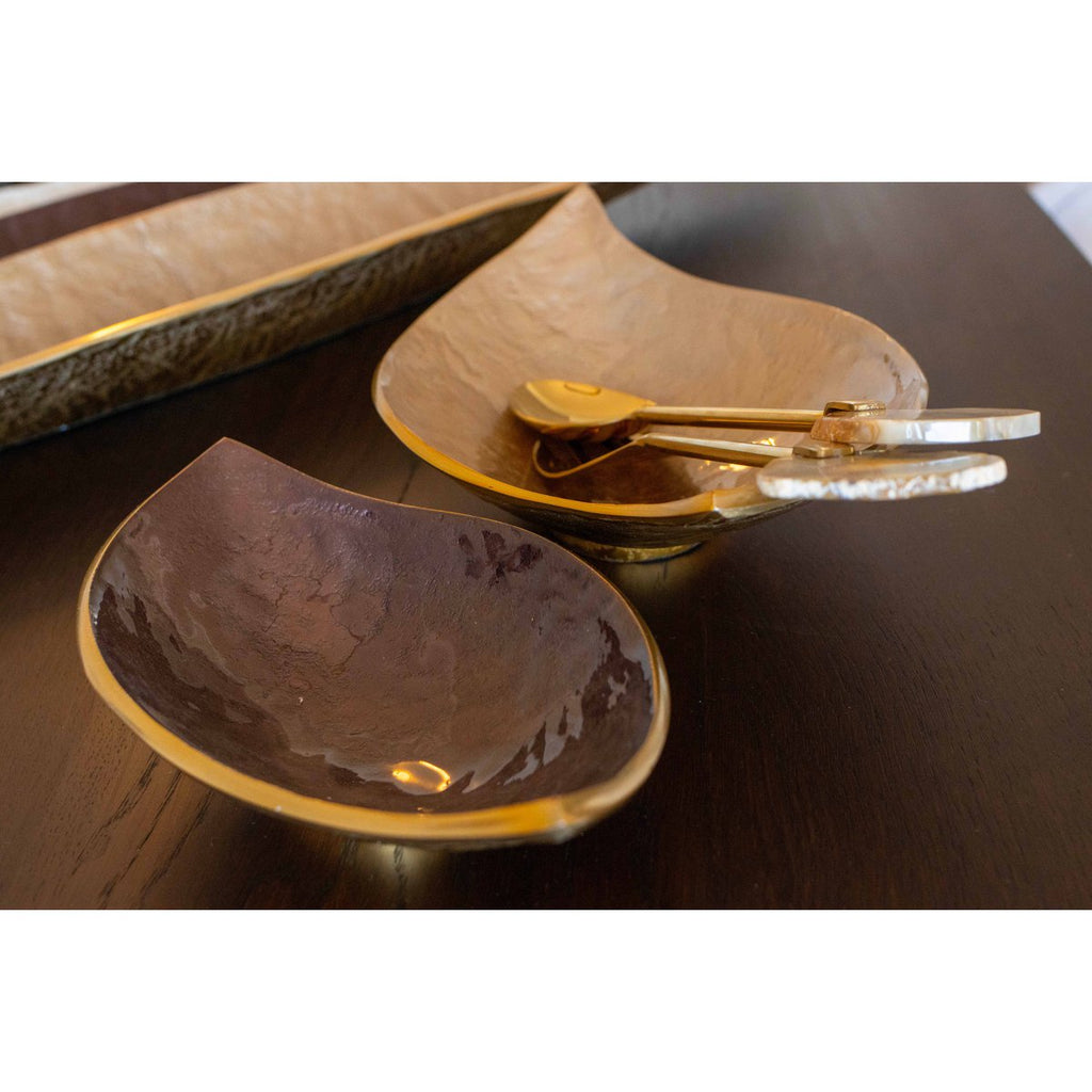 30x15.5x7cm bruine decoratieve snit