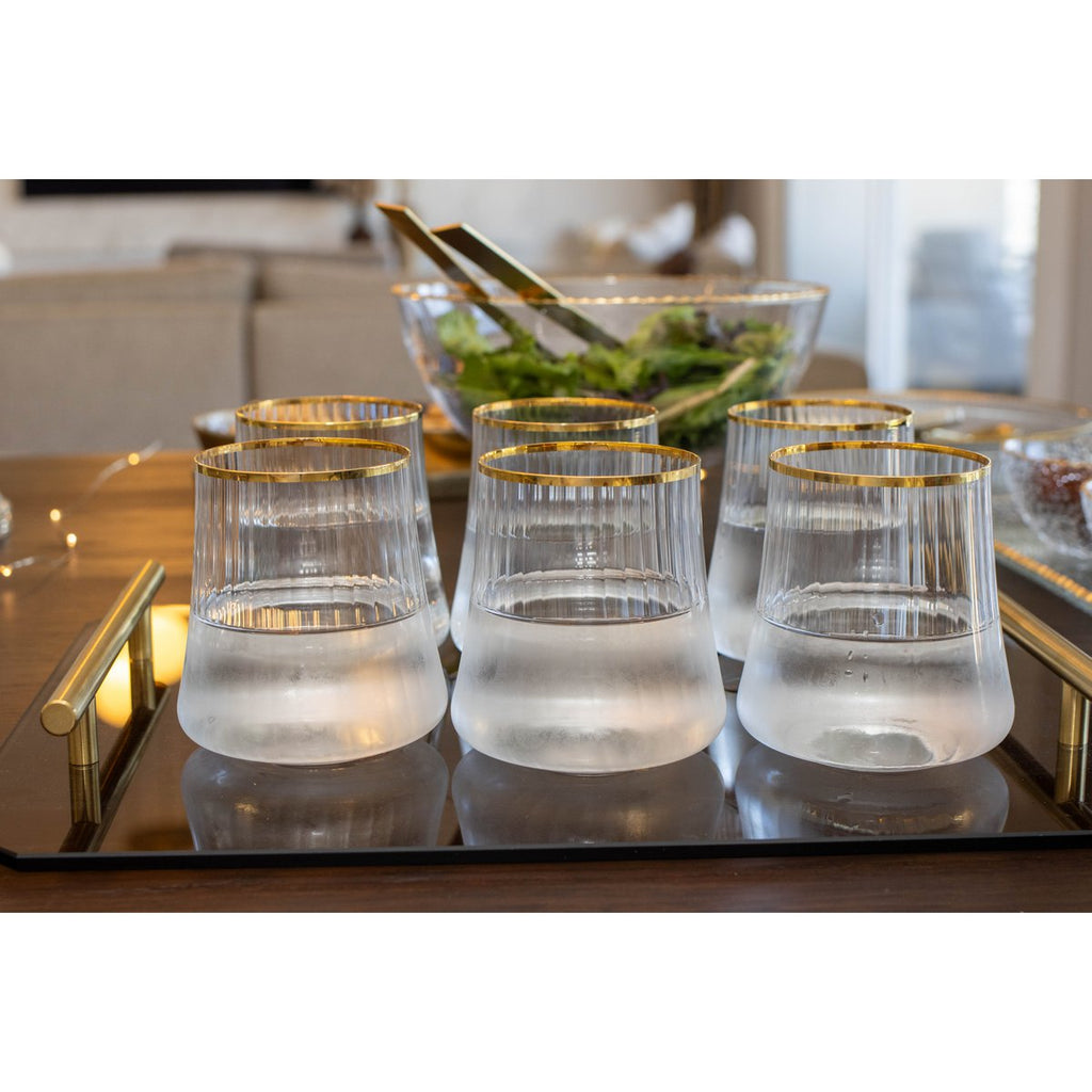 Amberlade met gouden handgrepen 40x30x5cm