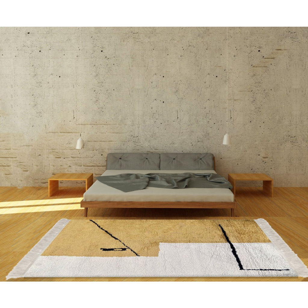 Design vloerkleed met franjes BABEL