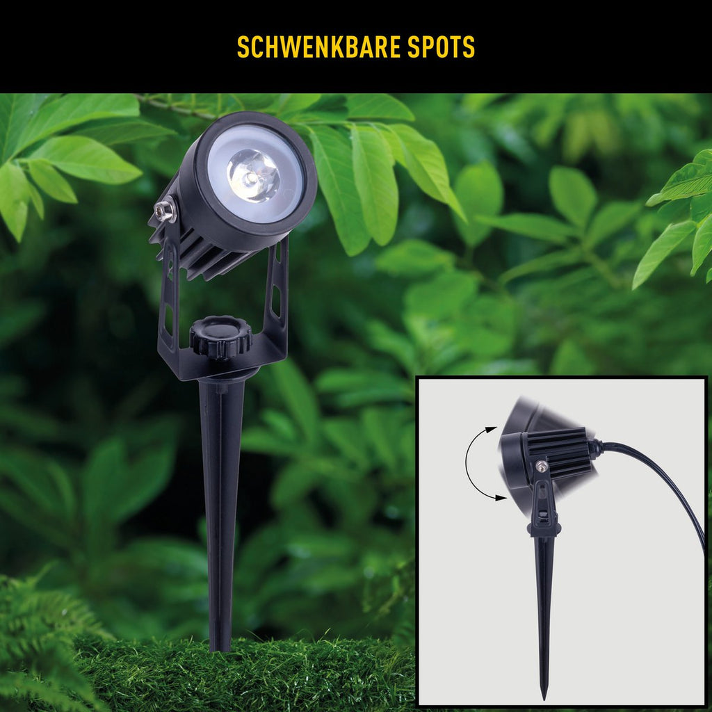 Liv · LED-solar spotset — 3-arms