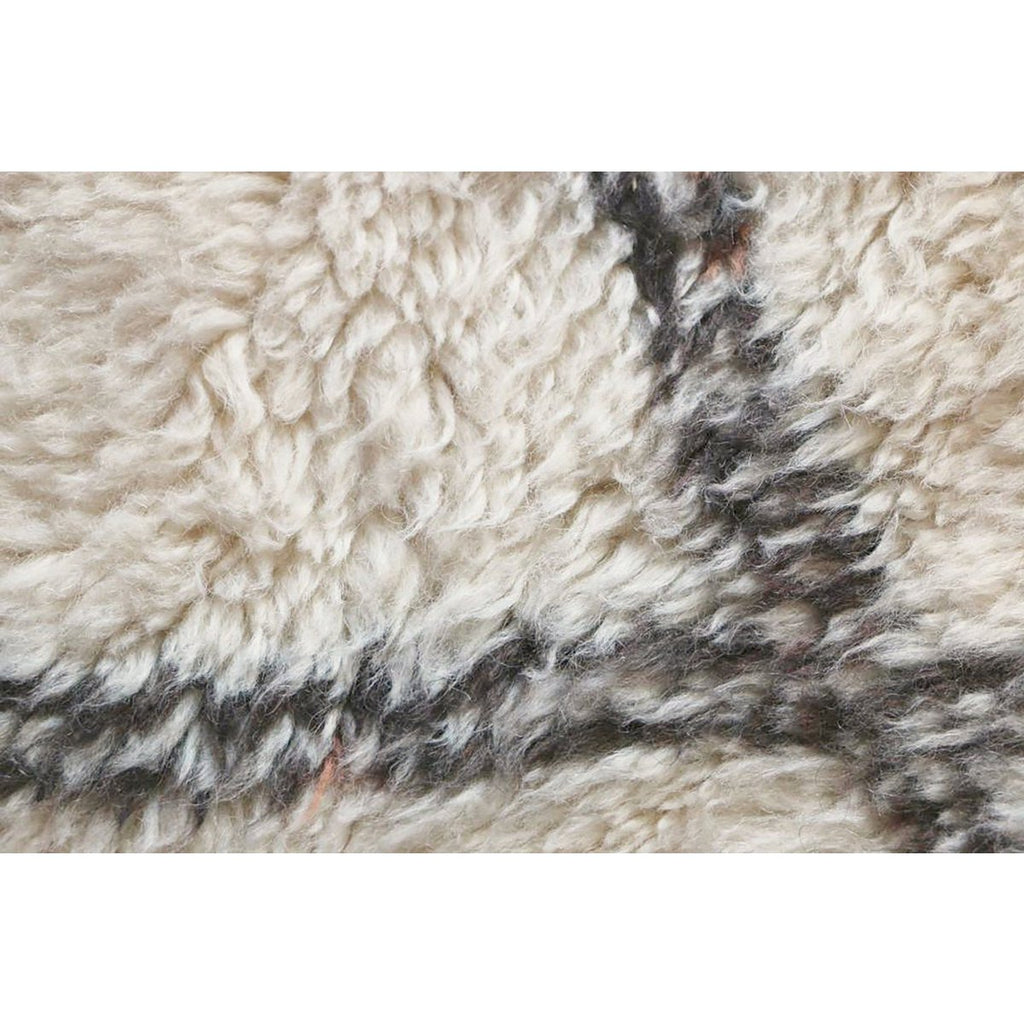 Eigentijds wollen berber tapijt 168 x 223 cm