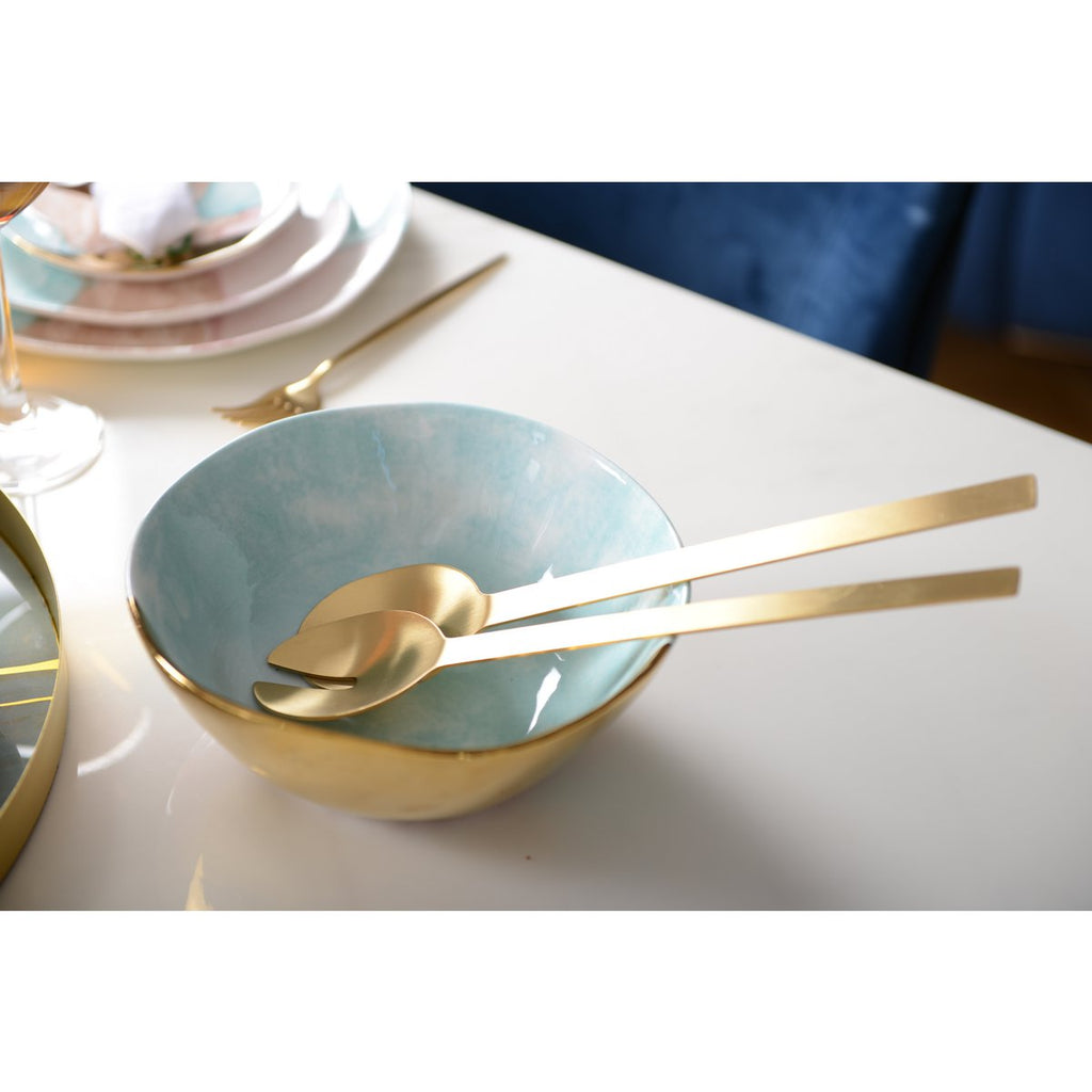 Gouden salade bestek