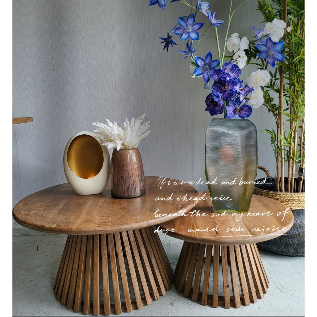 Bruine glazen vaas (v14686-380chocolade)