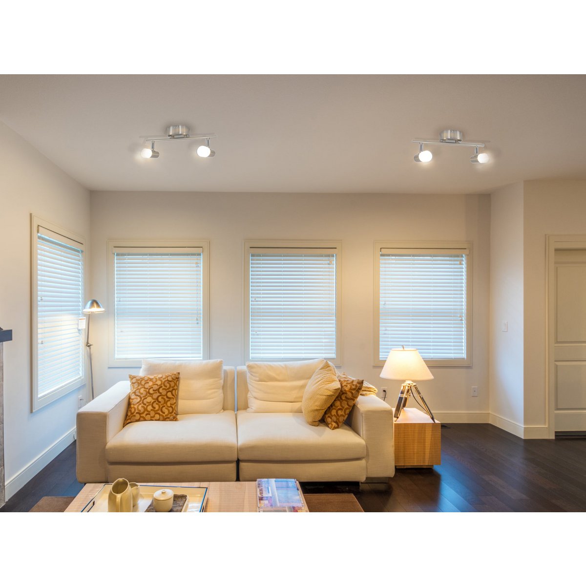 2 LED-wand u. Plafondlamp "Malaga" l:34cm