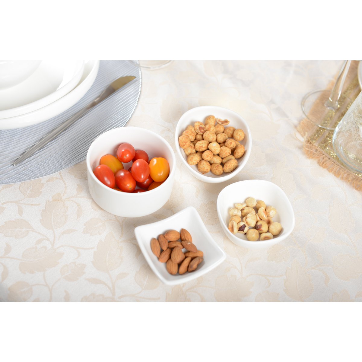 Witte kom dikke keramische randen