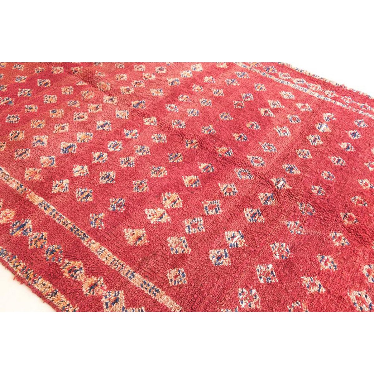 Berber wollen tapijt geweven vintage hand 169 x 258 cm