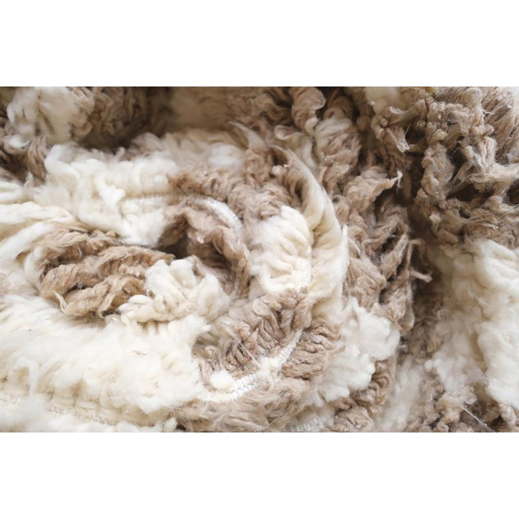 Berber wollen tapijt voor geruite wol 110 x 146 cm