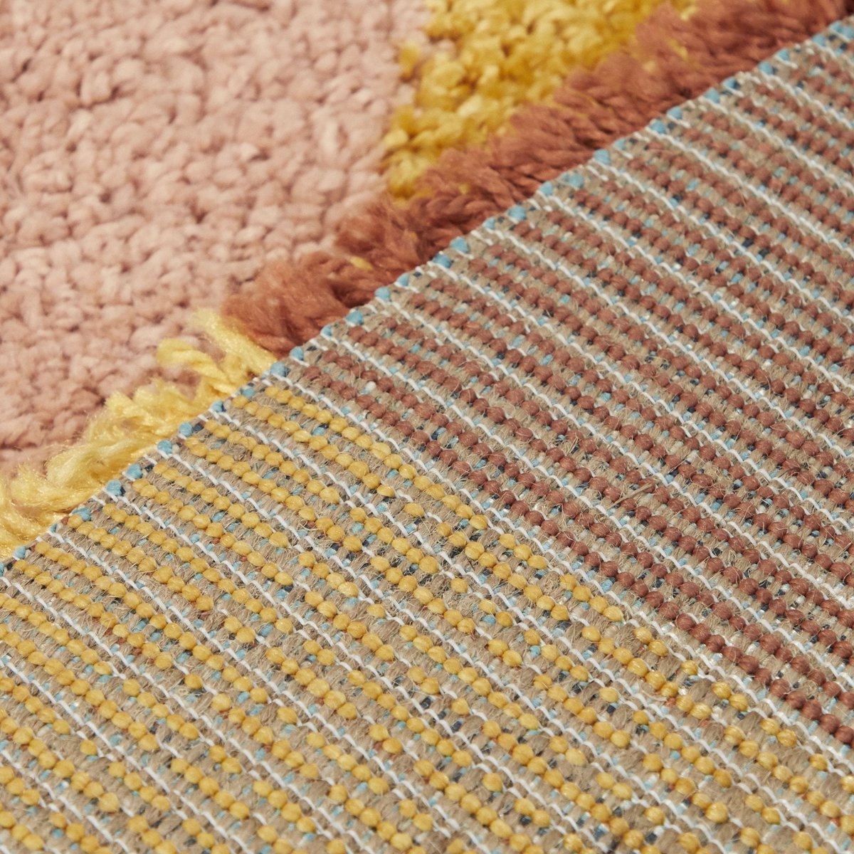 Dik en comfortabel rond kindervloerkleed COLORS