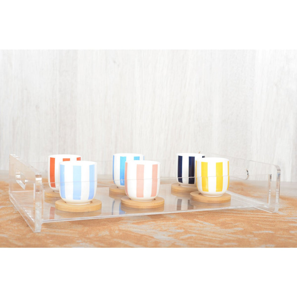 Houten krassen en substasisbekers - veel van 6