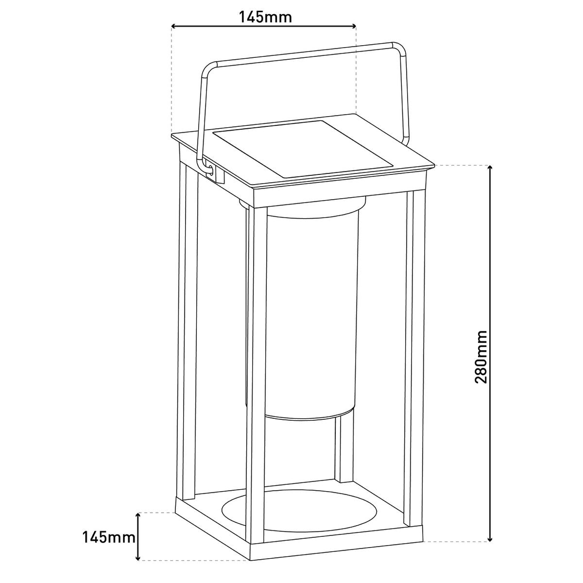 Liv · LED-plintlamp — buiten 28cm