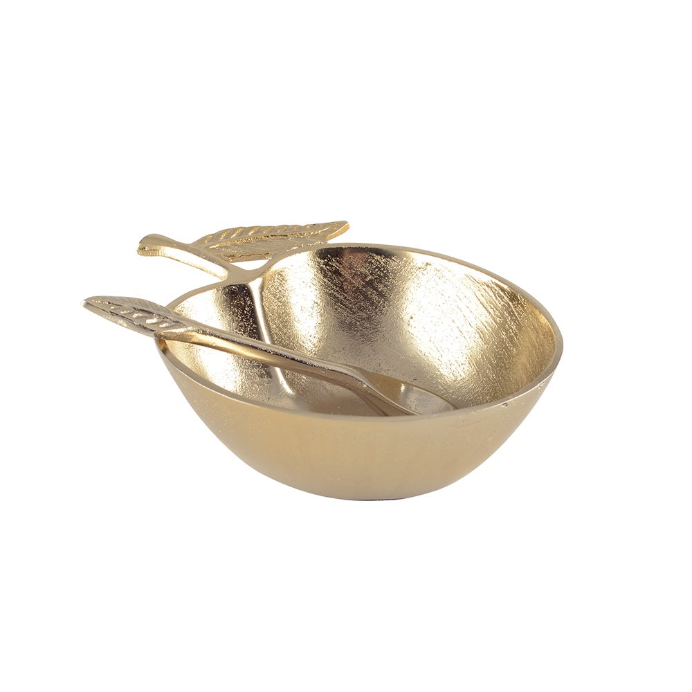 Apple Golden Cup met kleine lepel 18x13.5x5cm