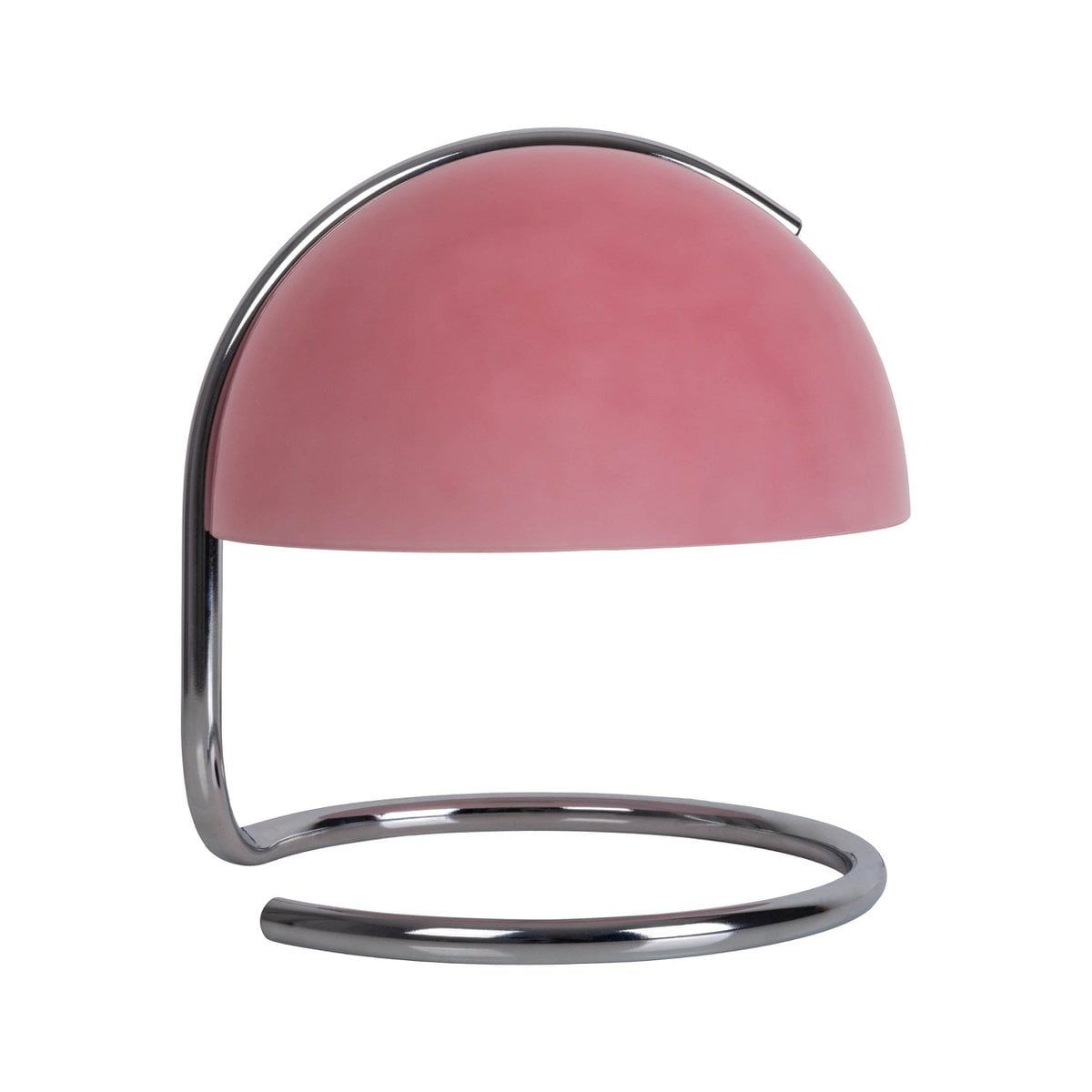 Liv · Houten tafellamp met linnen kap — chroom