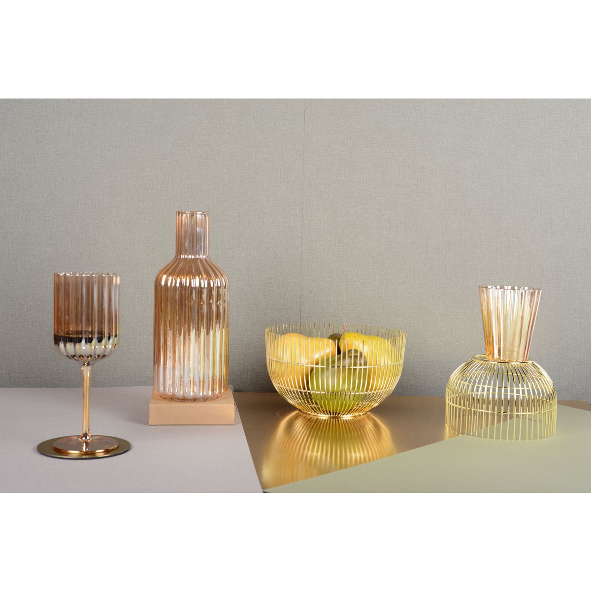 Gouden karaf 10,5x25,5 cm