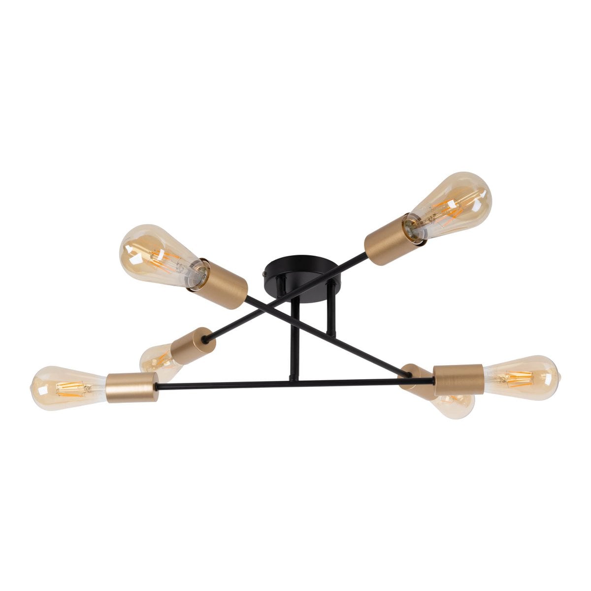 Liv · Houten plafondlamp — zwart