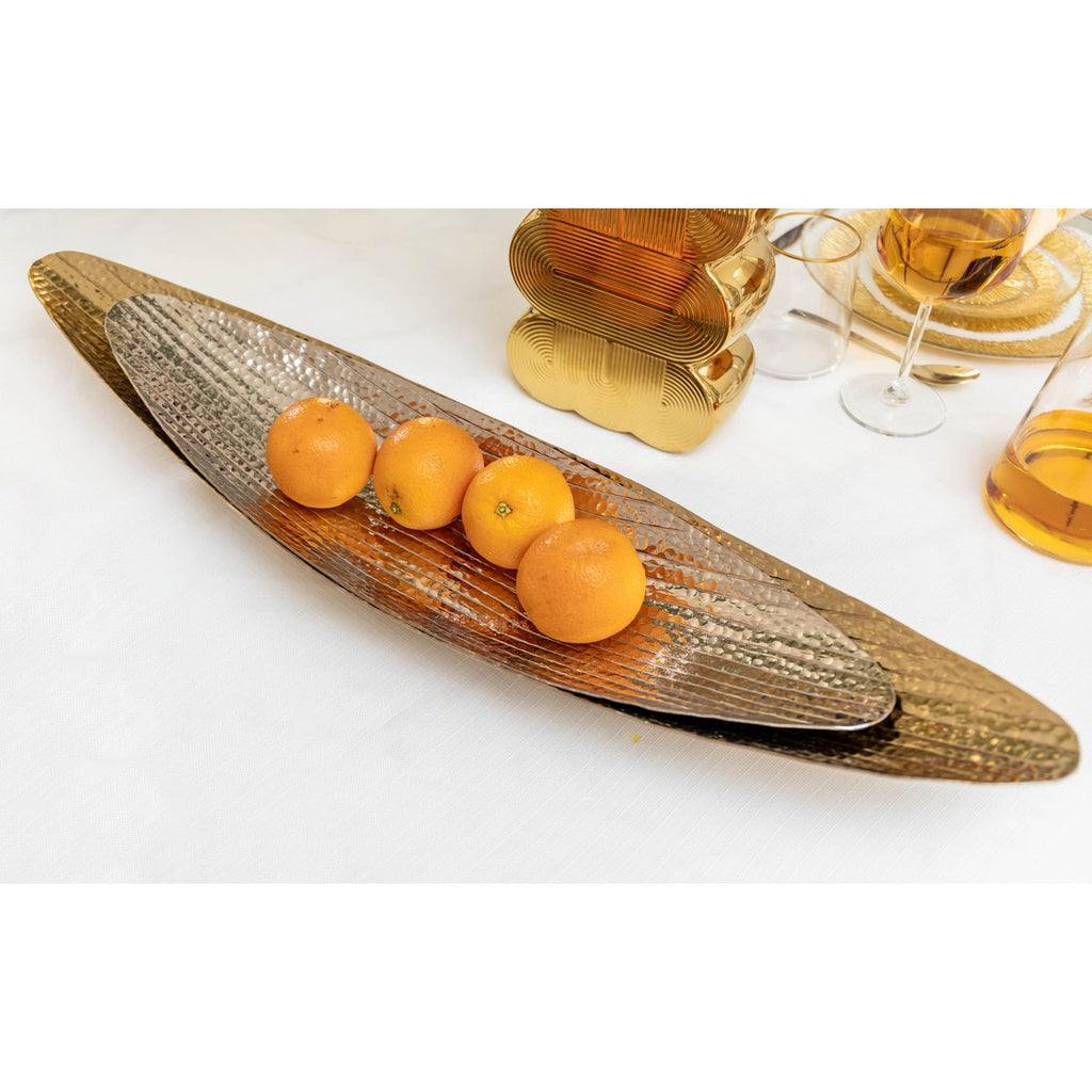 Gouden en zilveren aluminium fruitsneden - veel van 2