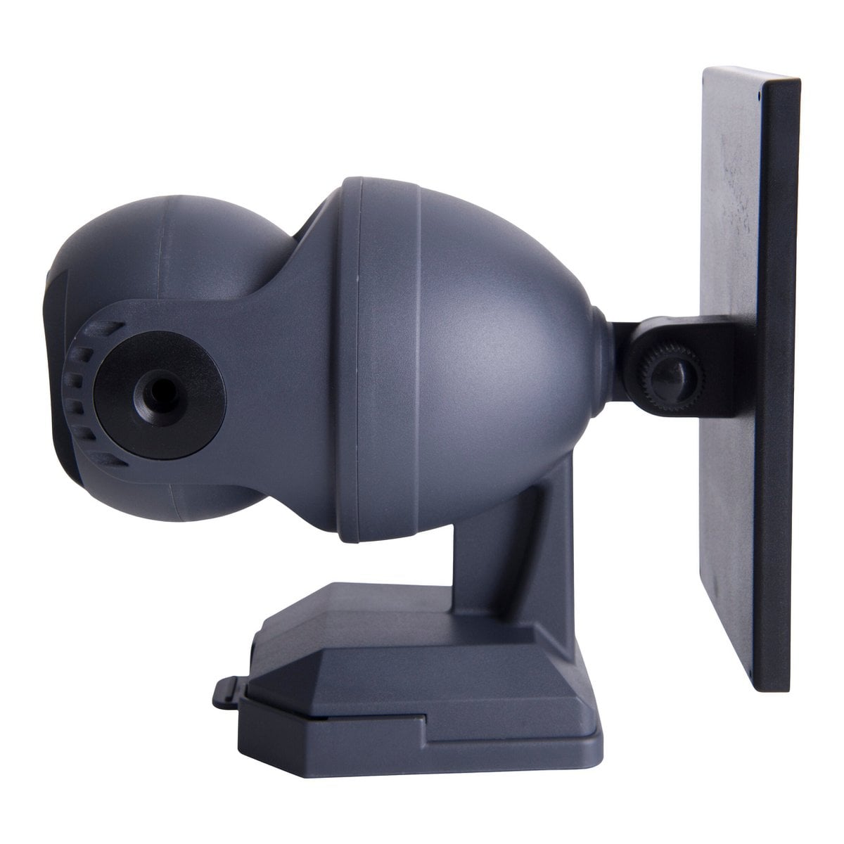 LED -zonne -buitenwandlamp "Moho" met bewegingsdetector en beveiligingscamera -vouw, wandlicht gemaakt van plastic in grijs, met geïntegreerde LED