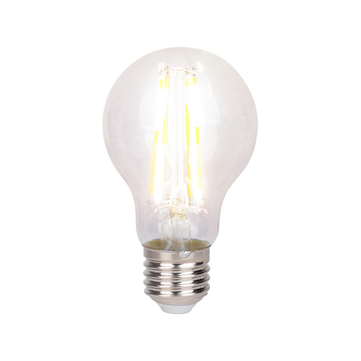 6-set LED-filamentlamp met E14 versie 8 watt, gemaakt van metaal en glas, helder