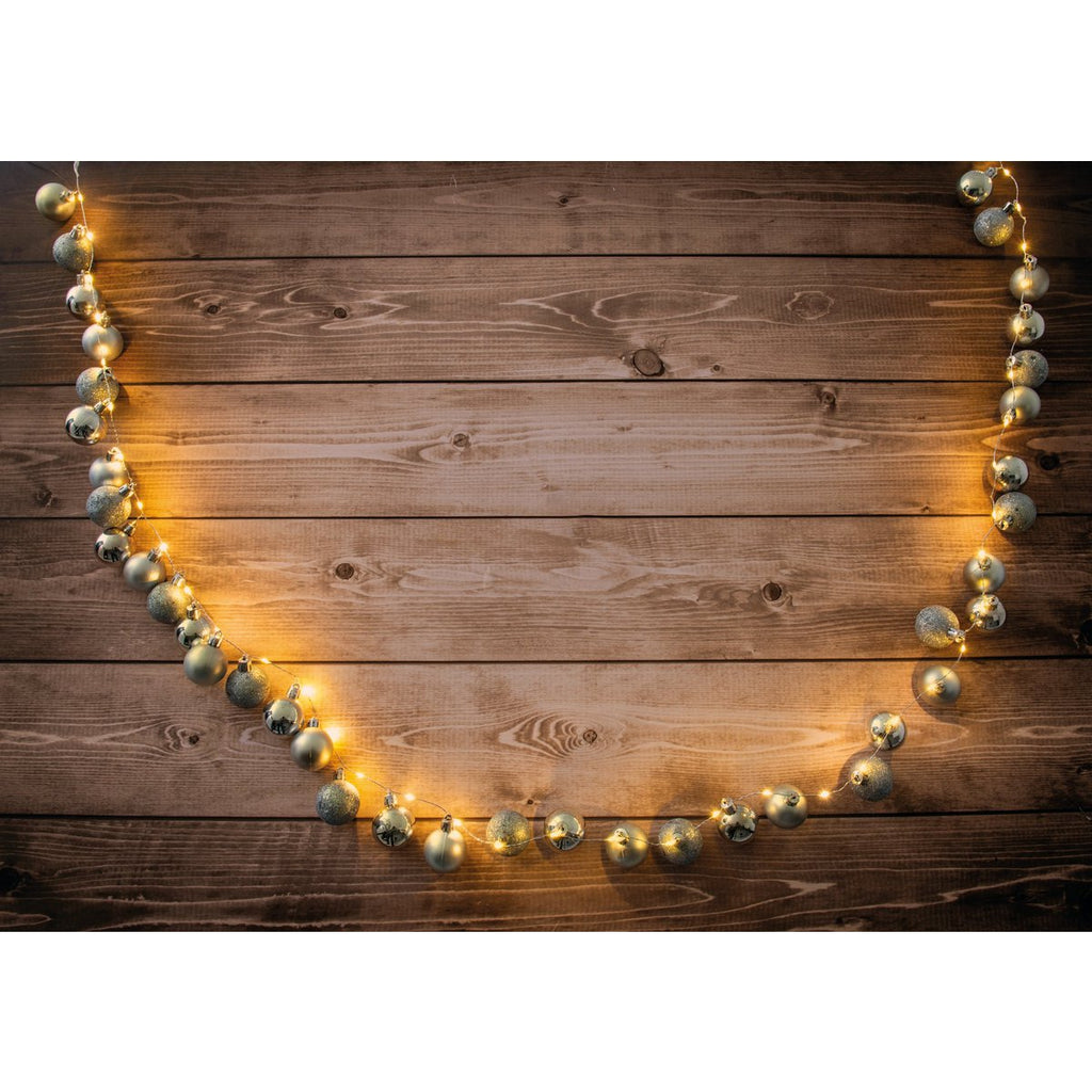 LED Outdoor Christmas Light Chain L: 250 cm goud