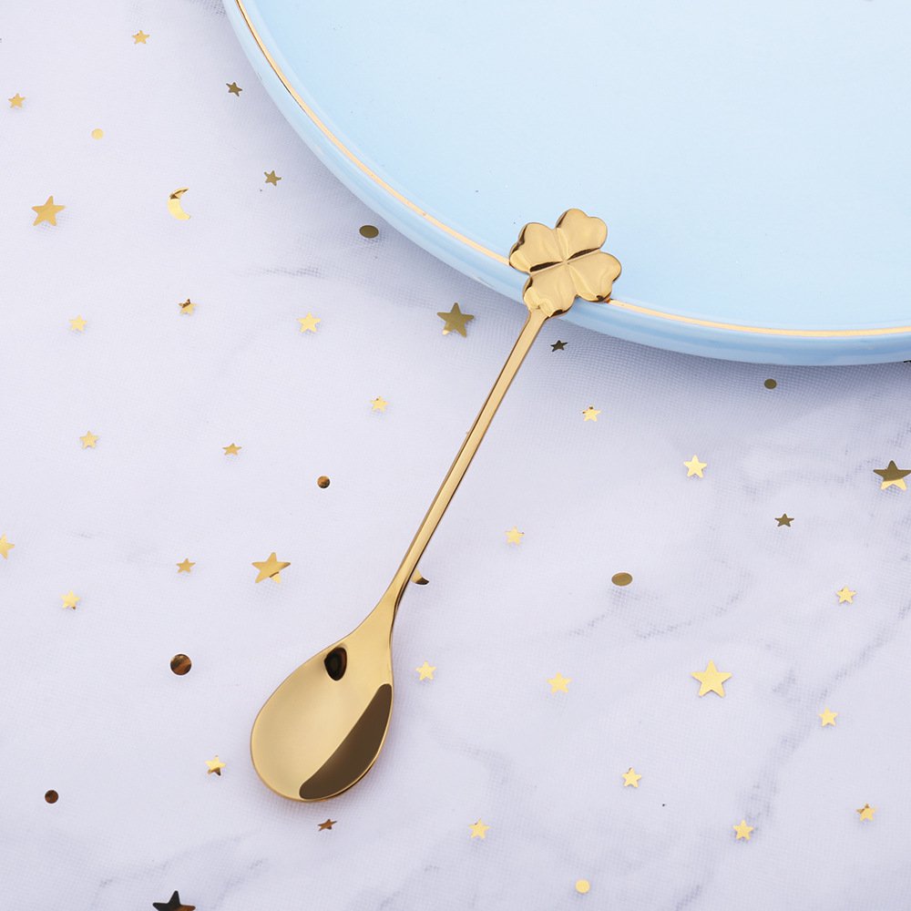 Gouden lepels klaver - veel van 6