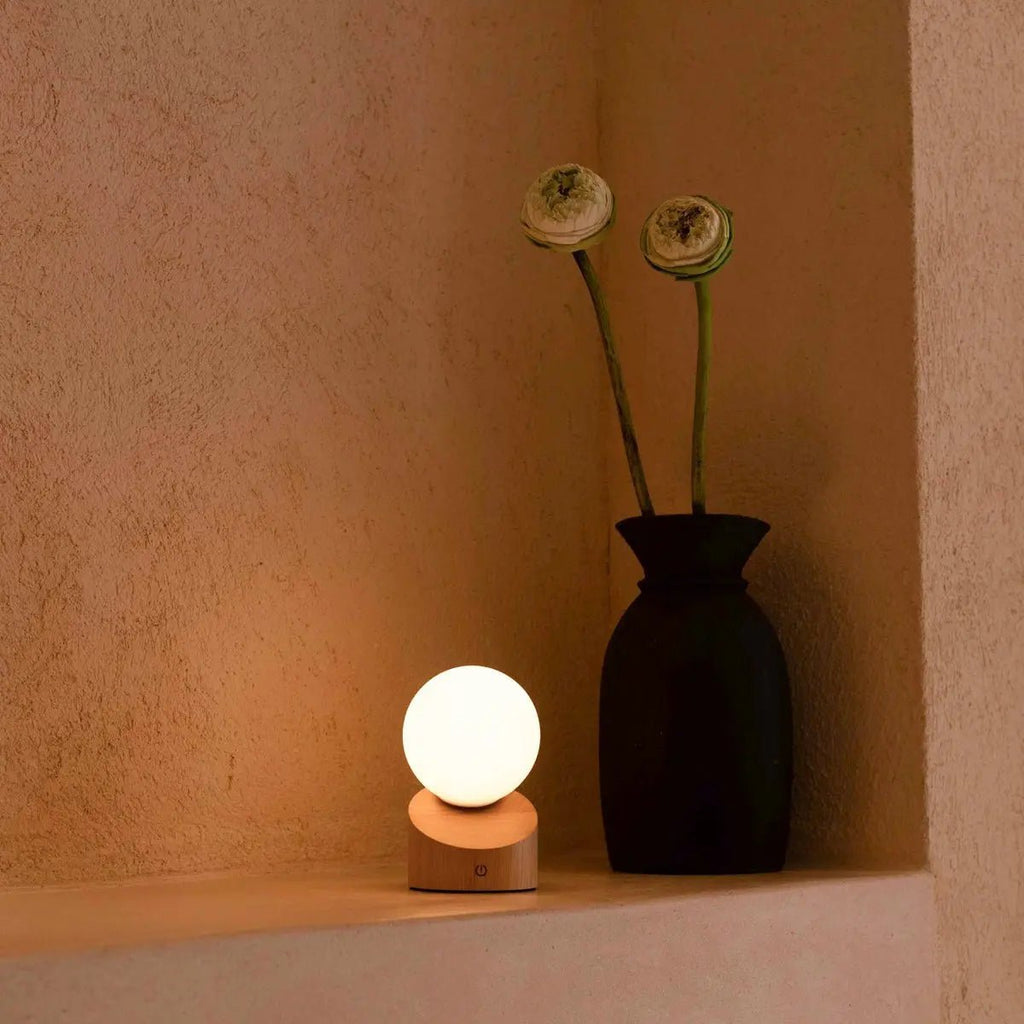 Morris lichtbruin stijlvol oplaadbare lamp-draadloos, dimbaar, milieuvriendelijk ontwerp