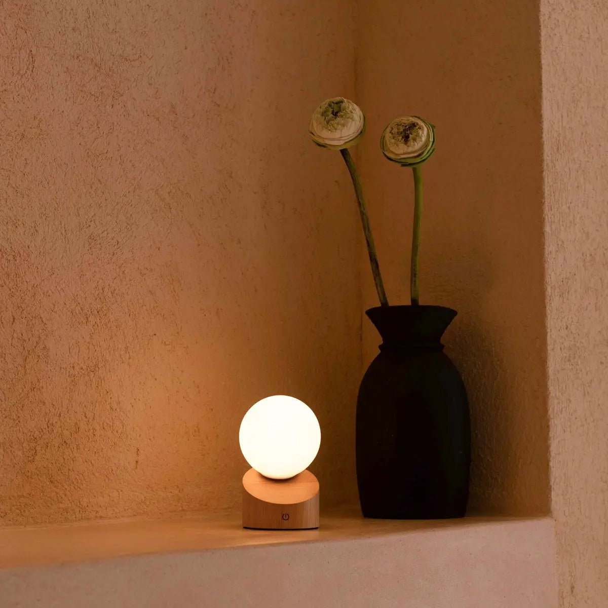 Morris lichtbruin stijlvol oplaadbare lamp-draadloos, dimbaar, milieuvriendelijk ontwerp