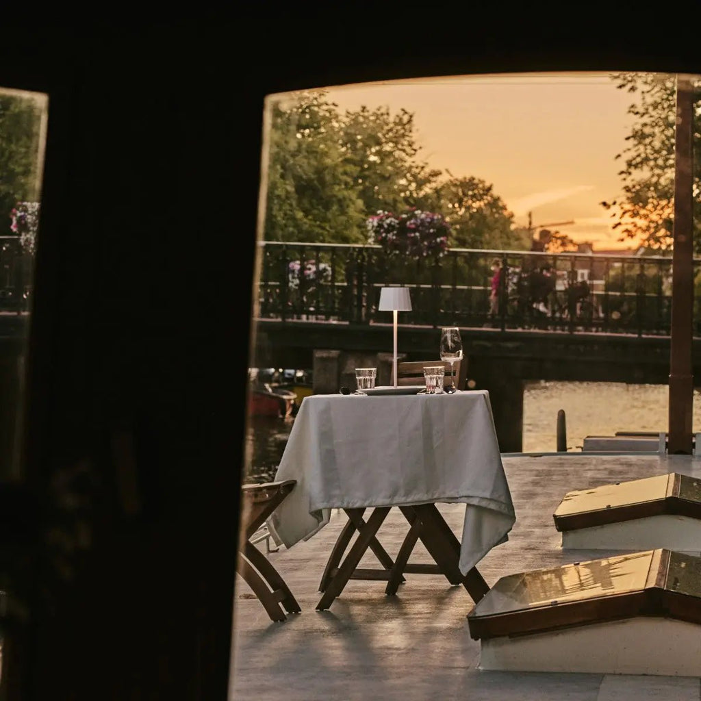 William White oplaadbare tafellamp – draadloos, dimbaar, batterijduur van 120 uur