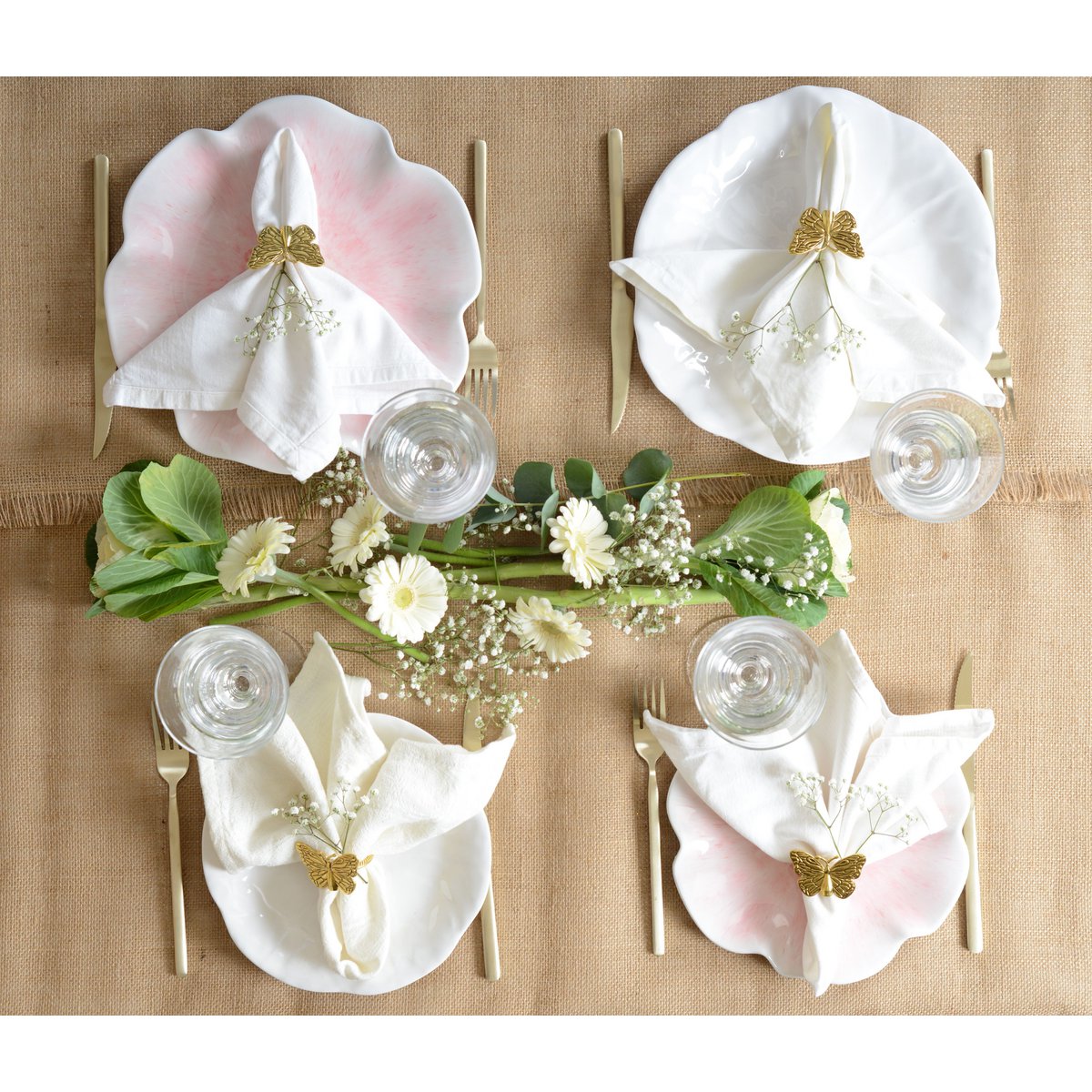 Rozendessertplaat in melamine 23x23x2cm