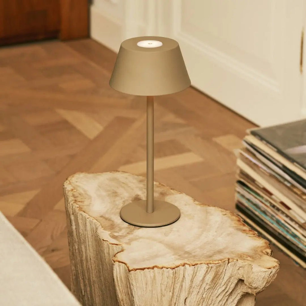 Milou Koala Brown - tafellamp zonder kabel L Modern, Design & 3 Light Modi