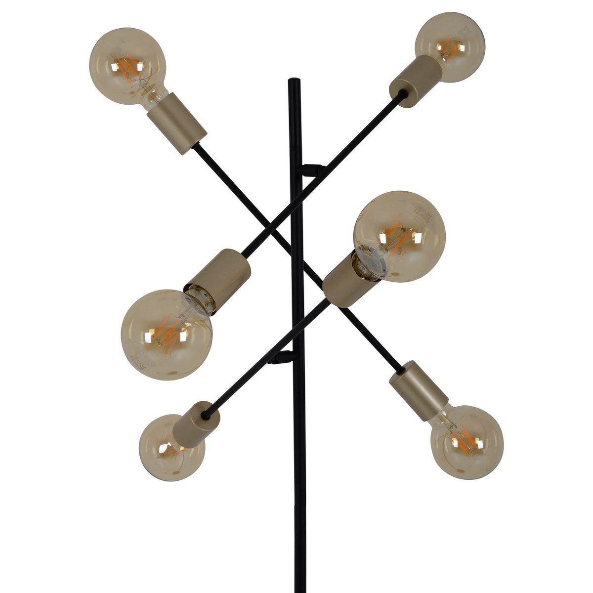Liv · Houten vloerlamp — zwart