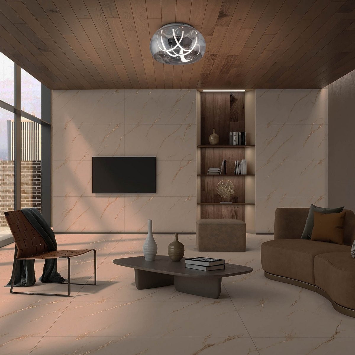 Liv · Houten plafondlamp