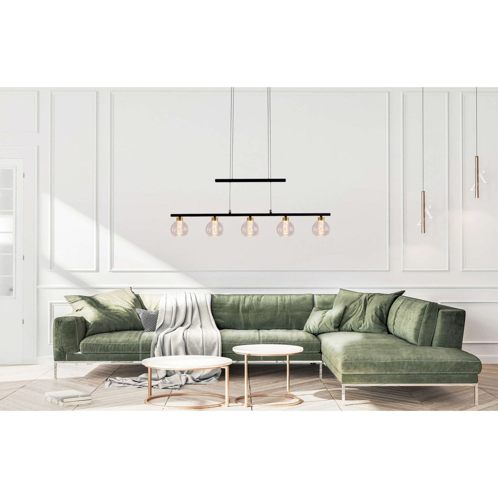 Liv · Messing hanglamp — zwart