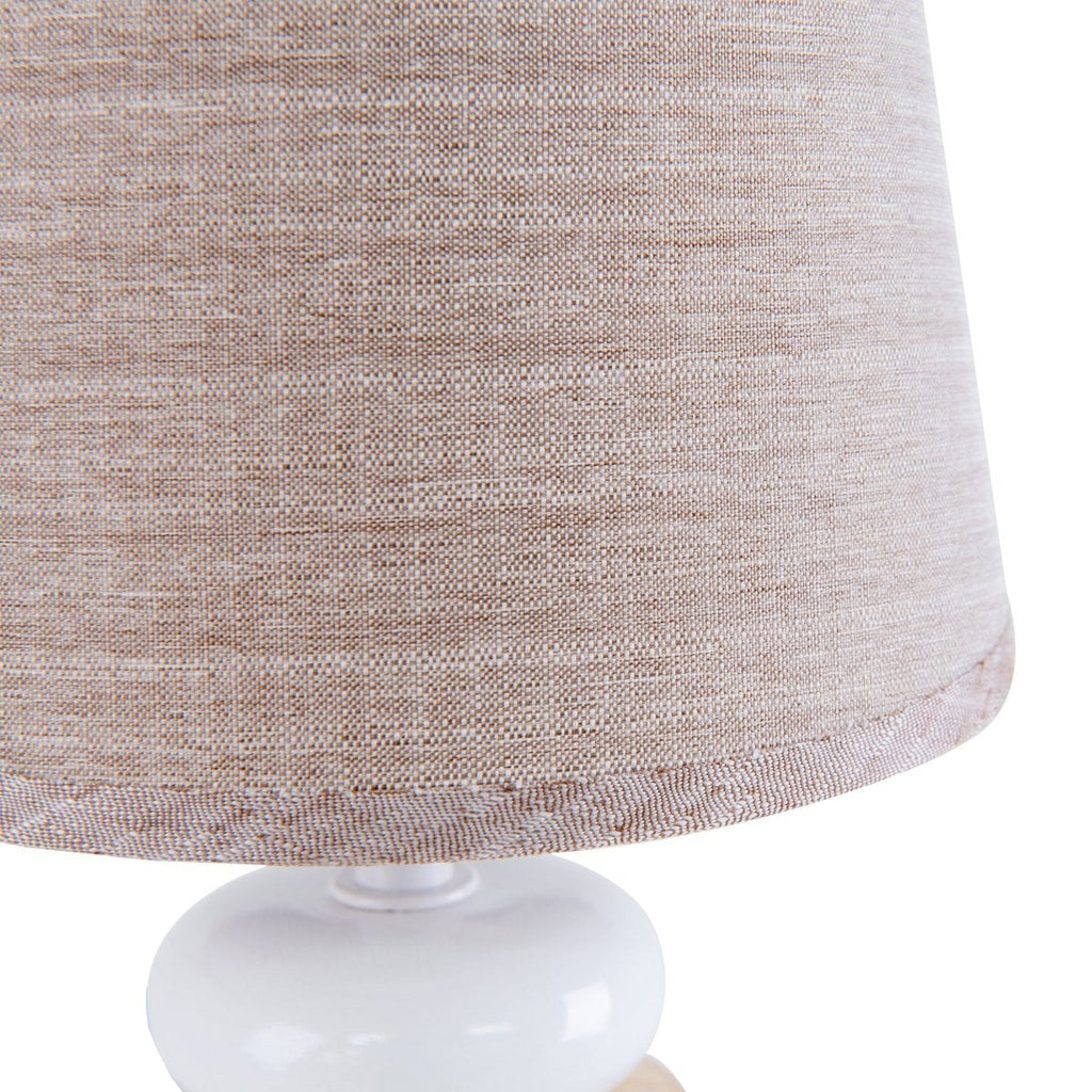 Liv · Houten tafellamp met linnen kap