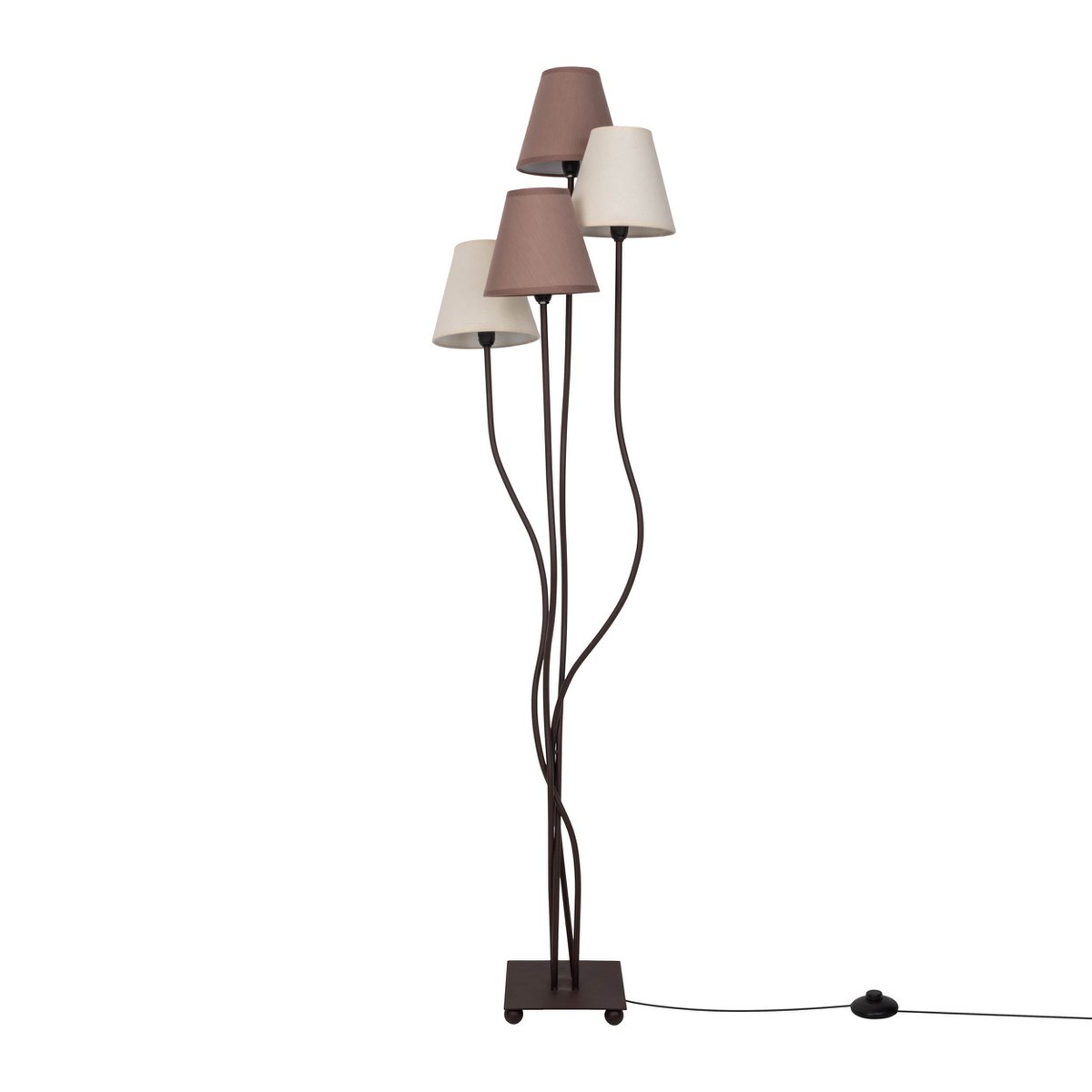 Liv · Vloerlamp met textielen kap — naturel