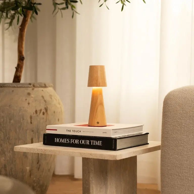 Lucas oplaadbare tafellamp – draadloos, dimbaar en opladen via USB-C