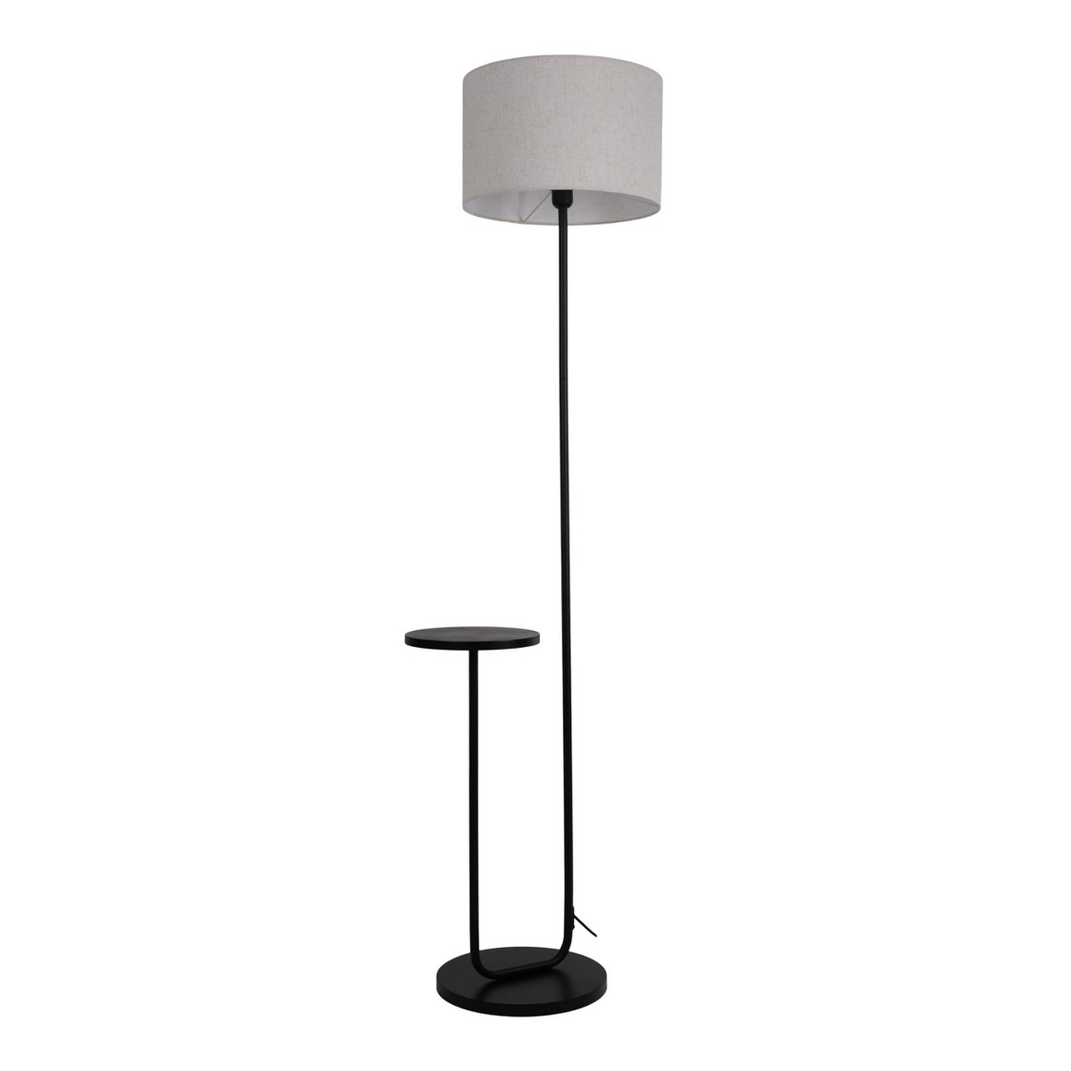Liv · Vloerlamp met textielen kap — zwart