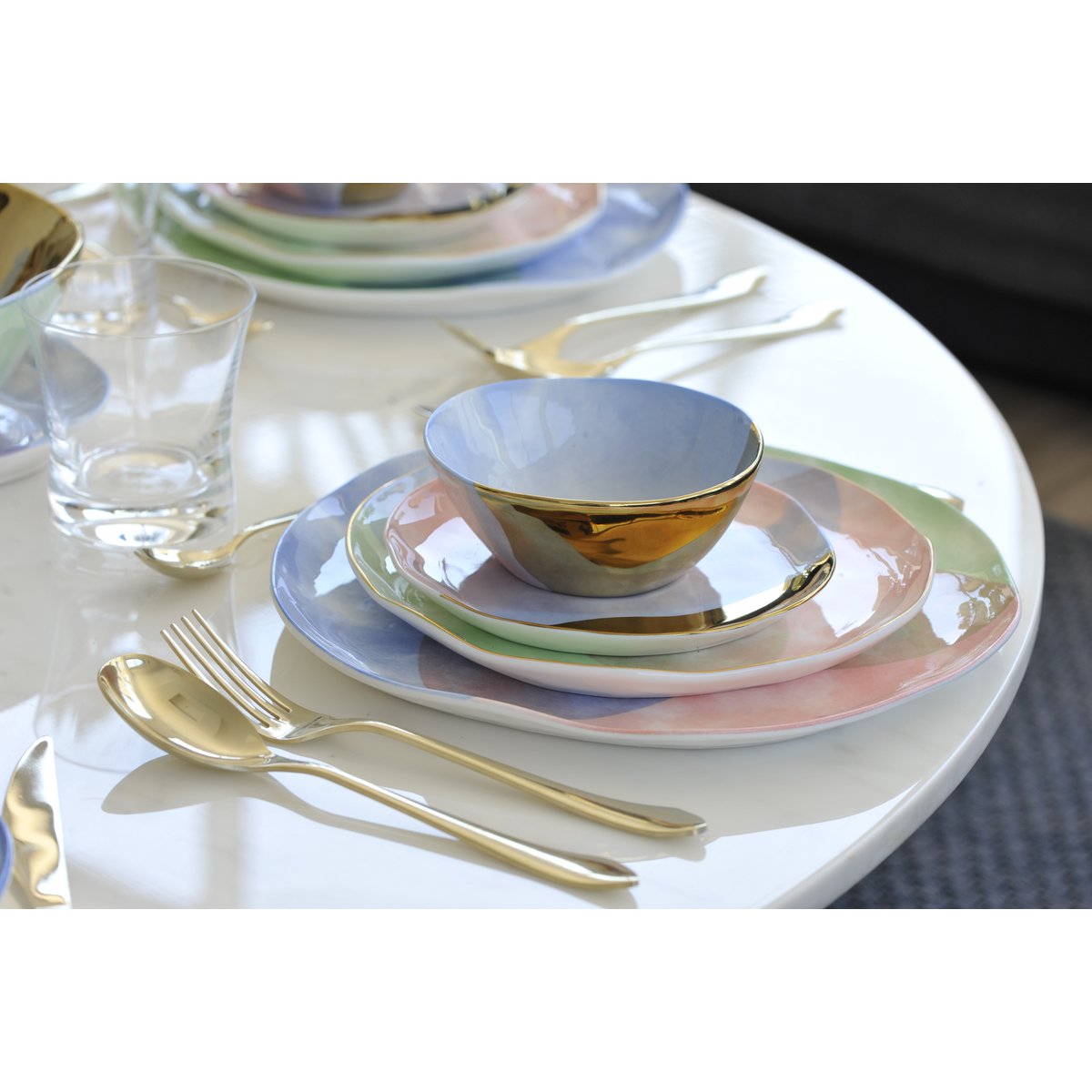 Assiette plaat tricolor-paradise