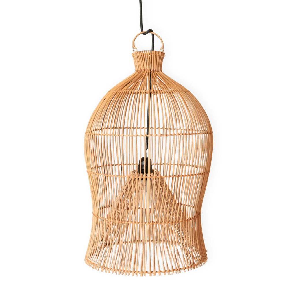 Rotan lampenkap – Boho hanglamp – plafondlamp hangend – Boho plafondlamp MAHARA (Ø35 cm)