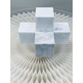 Licht luxe modern eenvoudig marmeren kruis wit klein formaat: 9cm*9cm*9cm