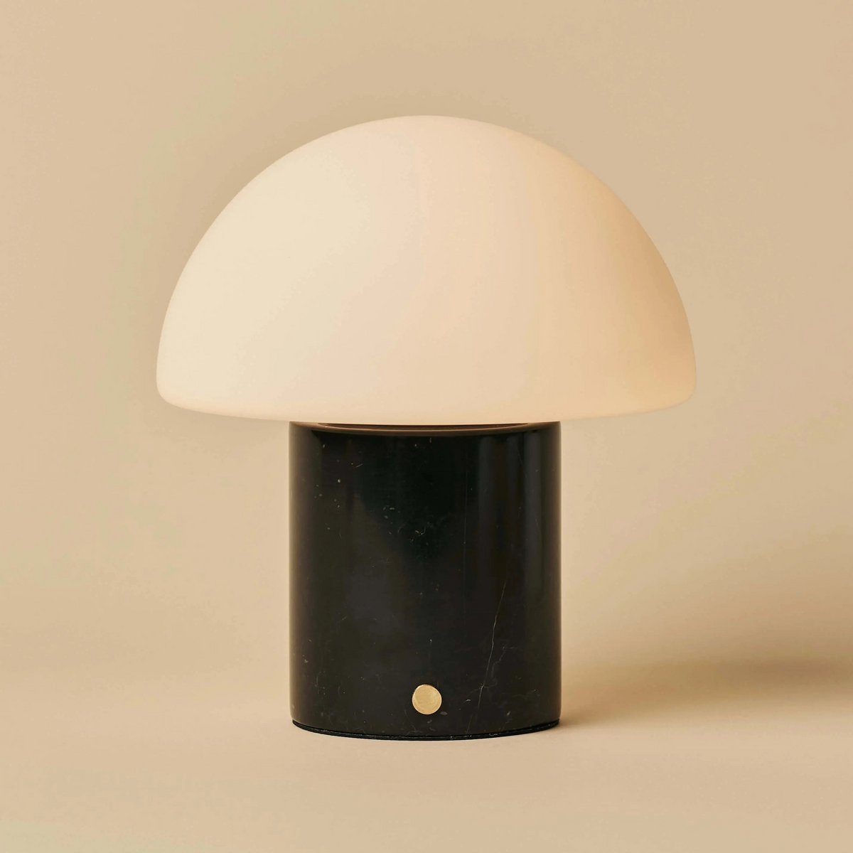 Maris Black / Nero Marquina - Klassiek oplaadbare marmeren tafellamp met 3 lichte kleuren en dimfunctie