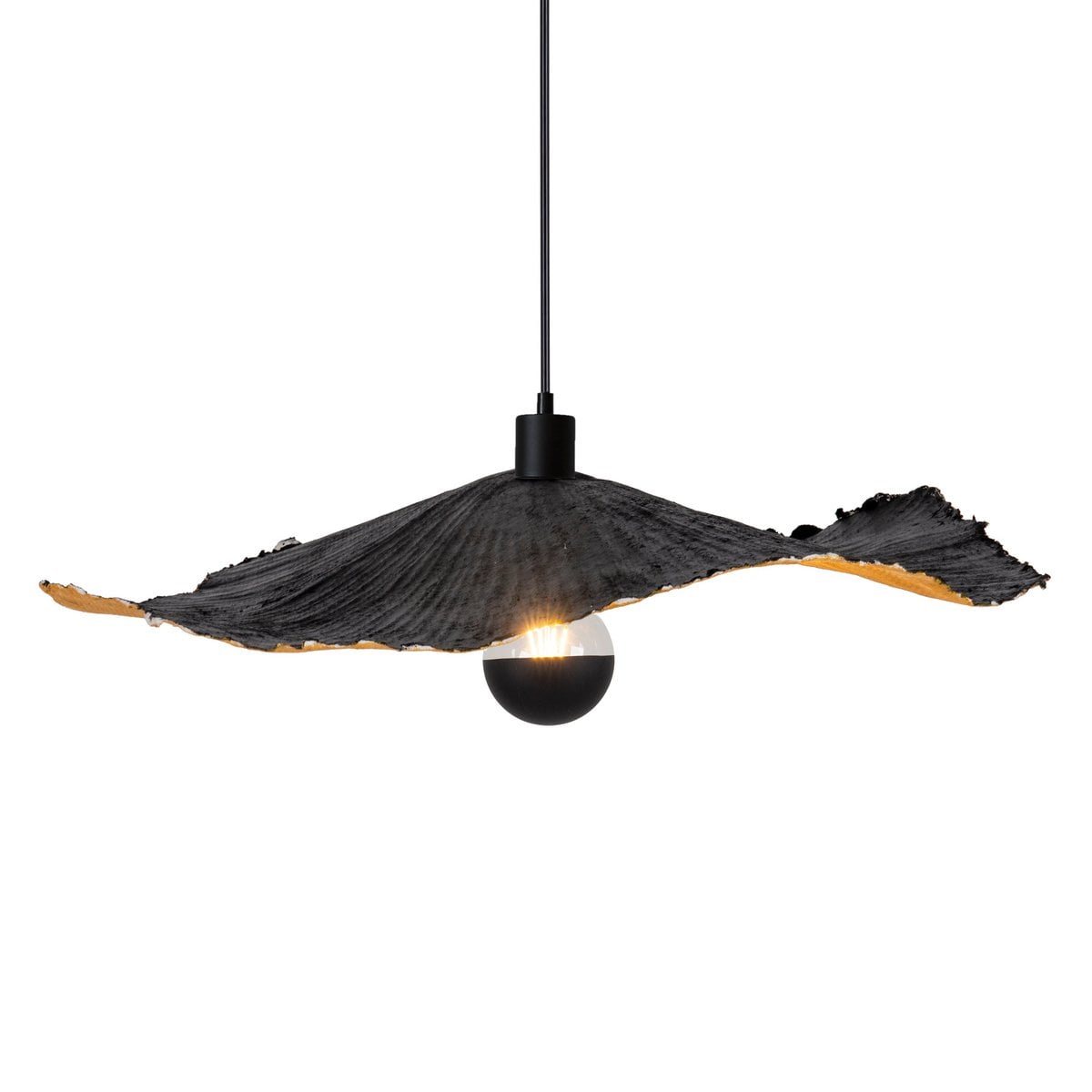 Liv · Houten hanglamp — zwart