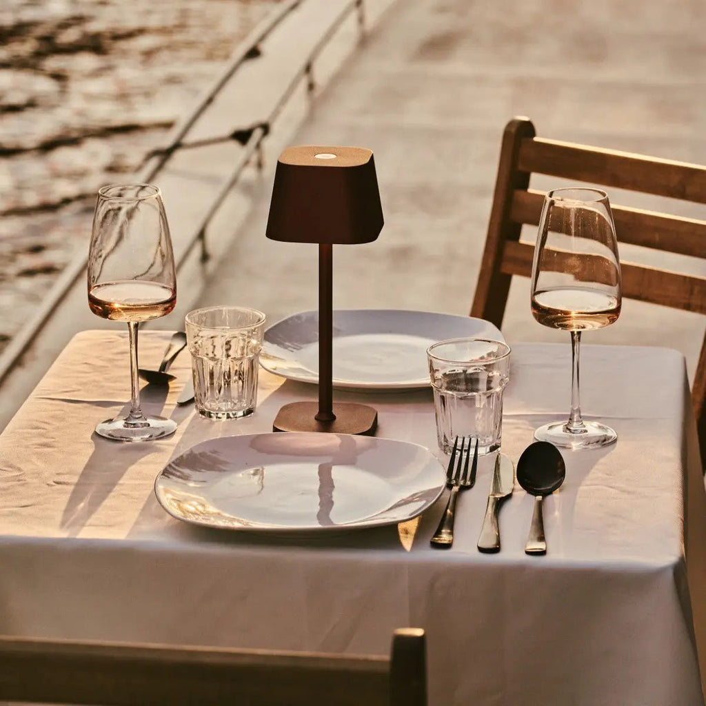 Ava Bronze - Oplaadbare tafellamp | Stijlvol, draadloos en dimbaar